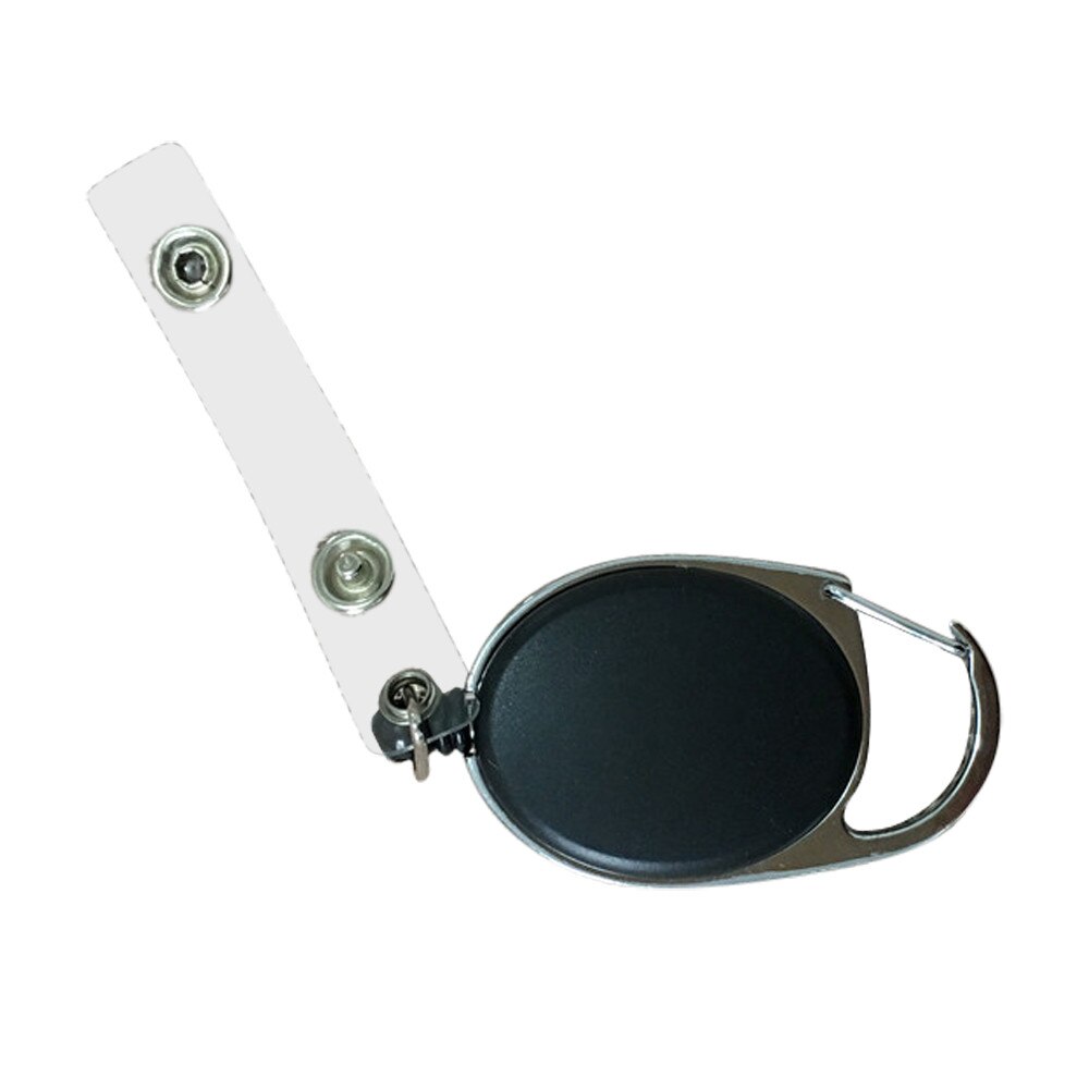 ID Card Key Chain Office Cord Roll Lanyard Clip Key Ring Retract Pull Name Labelrecoil Badge Belt Rope Holder Keyring Keychain