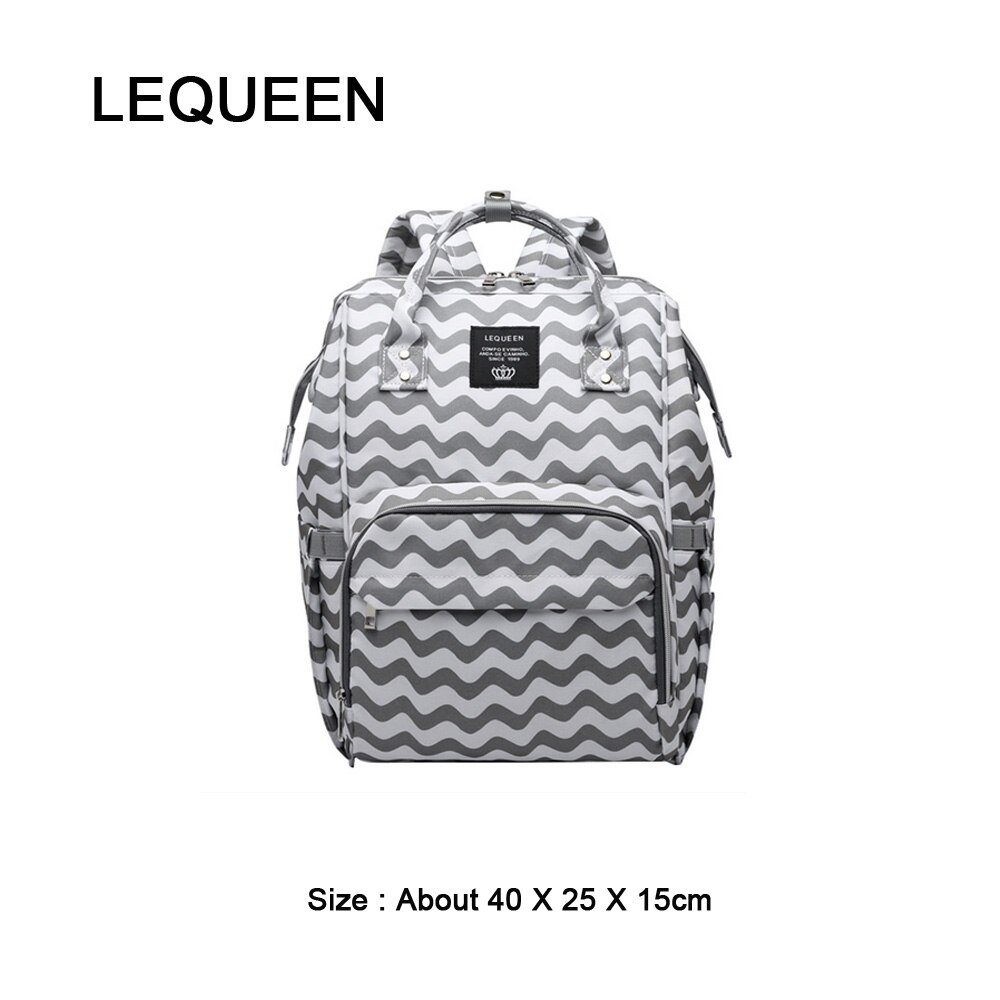 LEQUEEN Diaper Bag Mummy Maternity Nappy Bag Large Capacity Baby Bag for Mo Travel Backpack Desinger bolsa maternid sac bebe: 224672