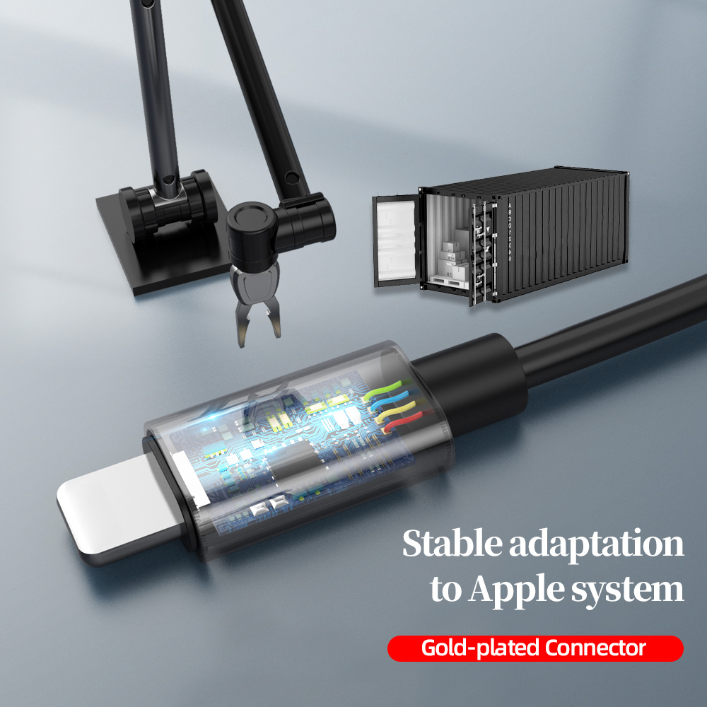 !accezz 3.5mm jack bil aux kabel 3.5 mm hane  to 8 stift för iphone 12 11 pro xs max xr teleskopfjäder ljudkabel hörlurssladd