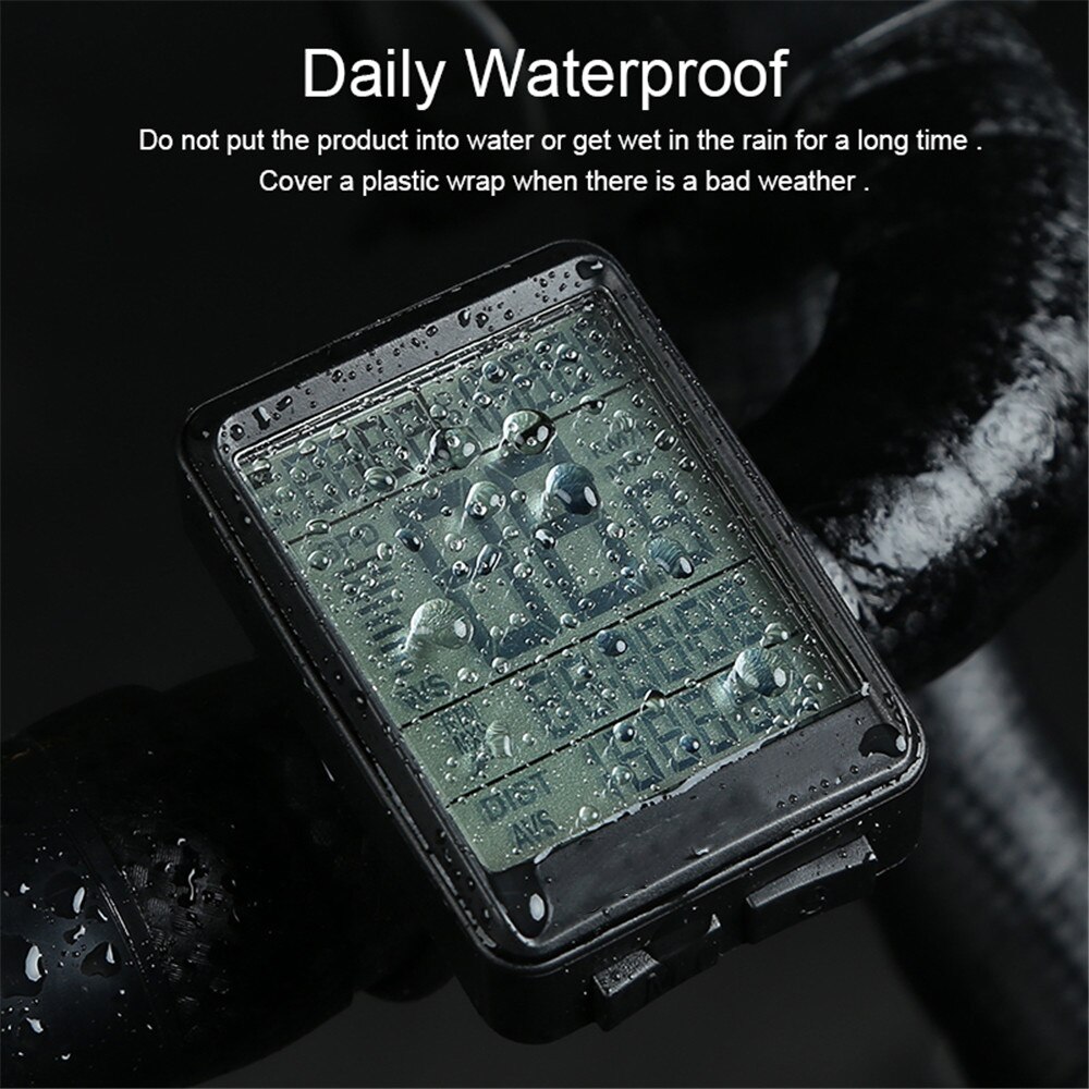 Kebidumei Wireless Bicycle Computer - Waterproof MTB Odometer & Stopwatch - 2.1" Display