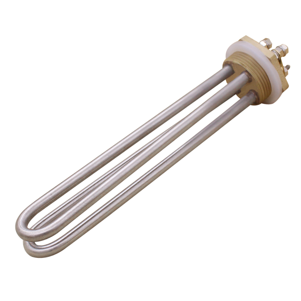 Elemento Tubular de inmersión para calentador de agua, tubo con rosca de latón BSP de 1 1500 &quot;, DC 48V 1/4 W tipo U