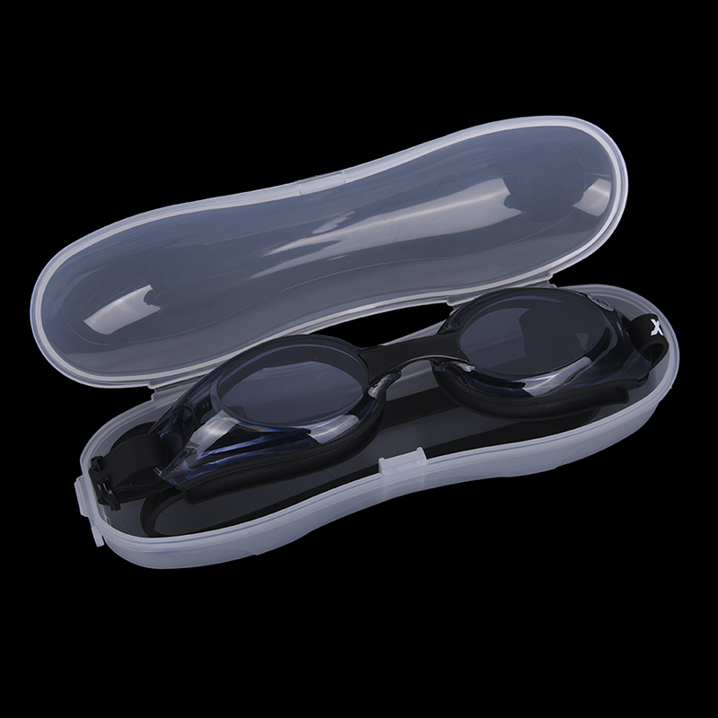 Caja de embalaje para gafas de natación, estuche de plástico transparente, protección antivaho, impermeable, portátil, Unisex, 1 ud.