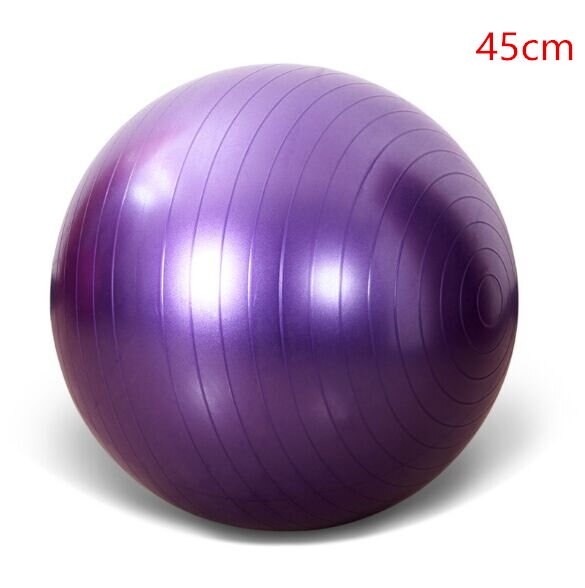 Sports Yoga Balls Bola Pilates Fitness Gym Balance Fitball Exercise Pilates Workout Massage Ball 45cm 55cm 65cm 75cm: 45cm Purple