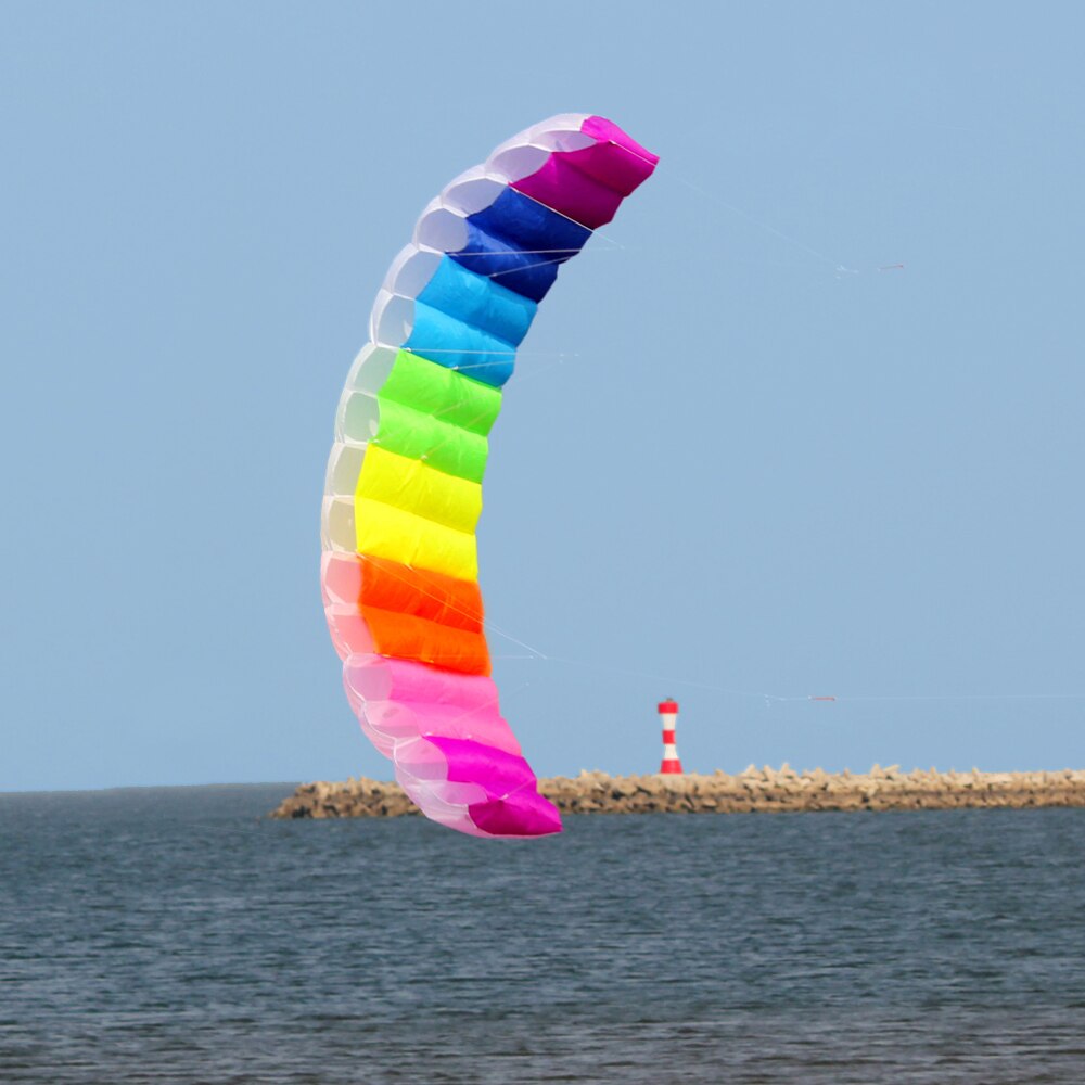 Cometa de 2,7 m para hacer acrobacias, cometa de embarque para surfear,