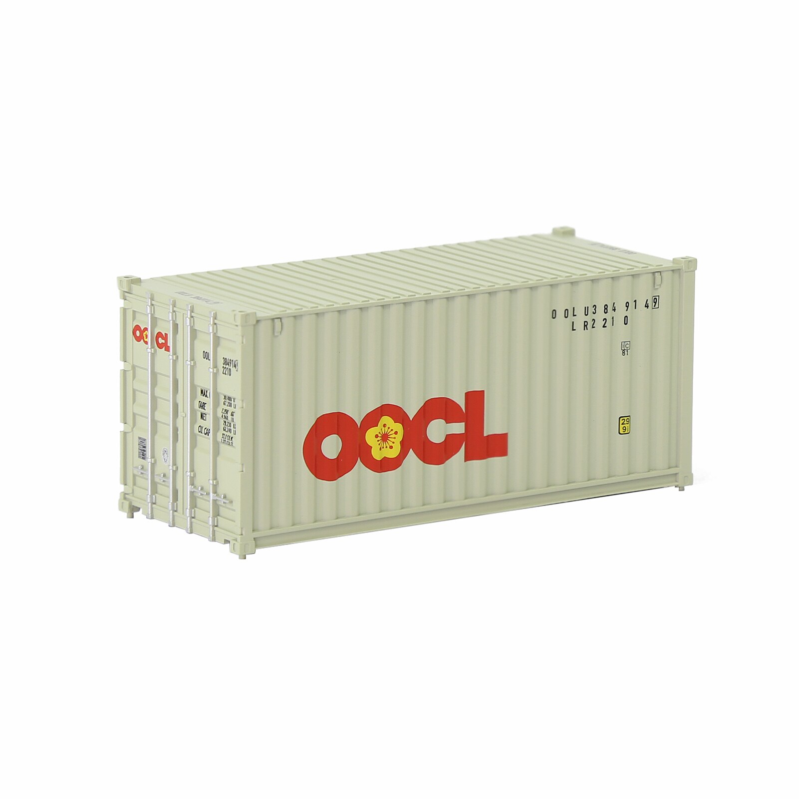 1pc ho Skala 20ft Container Modell Eisenbahn Zubehör 1:87 20 Fuß Container C8726: OOCL