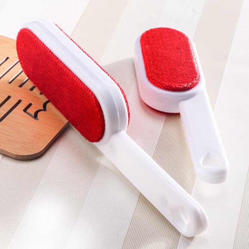 Double Sided Brush Electrostatic Dust Brush Sticky Lint Fluff Dust Brush Hair Remover Reusable Household Clothes Brush Dust Tool