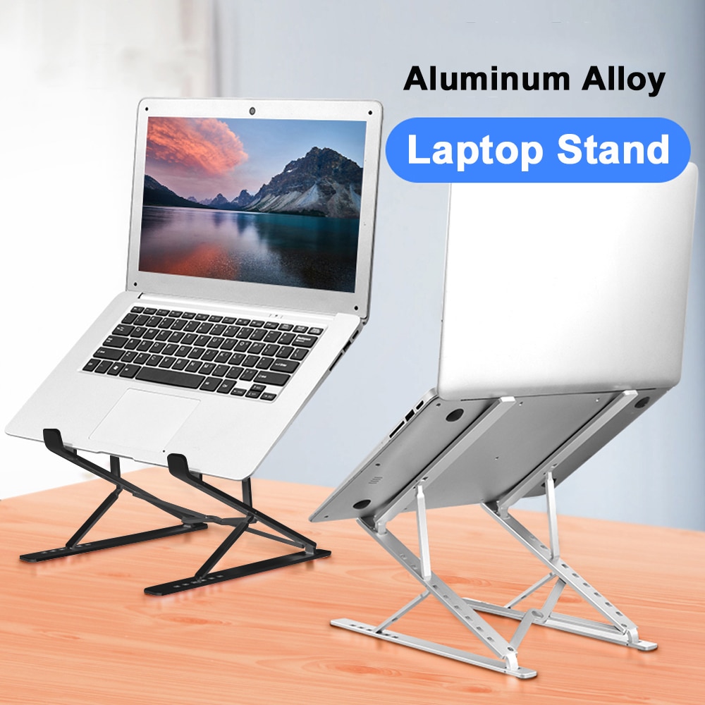 Laptop Stand Houder Aluminium Stand Voor Macbook Draagbare Laptop Standhouder Desktop Houder Notebook Pc Computer Stand Voor 12-17"