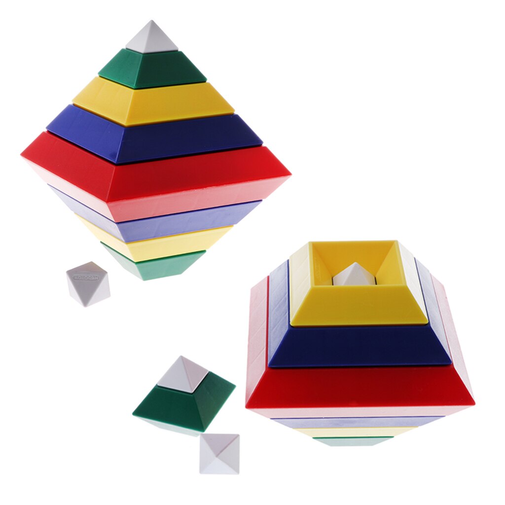 30 pièces/ensemble pyramide en constante évolution Chang à blocs multi-formes jeu de modèle