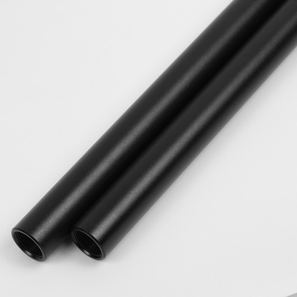 30cm 12" Long Aluminium Metal Diameter 19mm Rod Rail Tube fr Follow Focus 4K HDV Camcorder Rig DSLR Support Camera Studio EVF