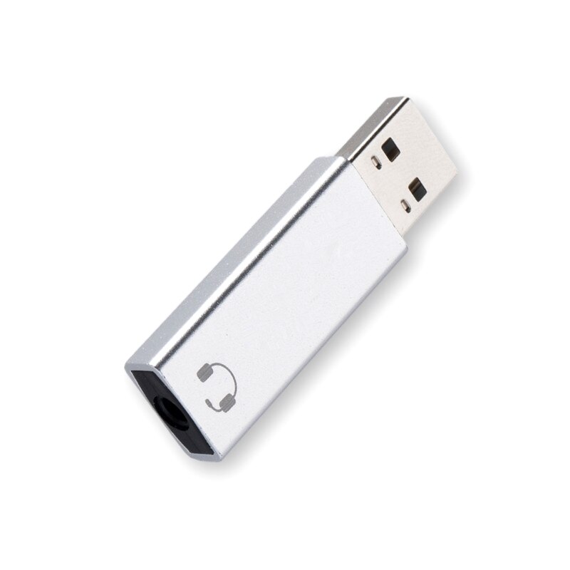 2 IN 1 USB External Sound Card to 3.5MM jack 7.1 channel microphone headset HD audio adapter for PC notebook
