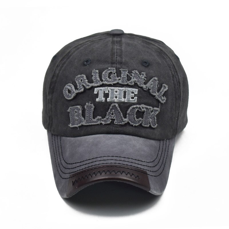 Verstelbare katoenen baseballpet voor heren, vintage snapback pet voor dames, streetwear, distressed, gescheurde hiphoppetten