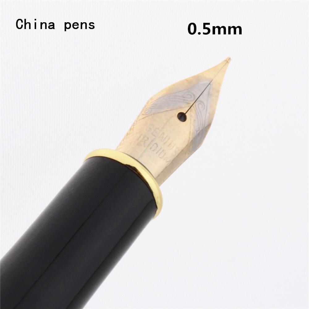 Luksus 389 sort engelsk kalligrafi andenæb parallel kunst pen blomst krop flad spids tibetansk arabisk fyldepen: 0.5mm- pen