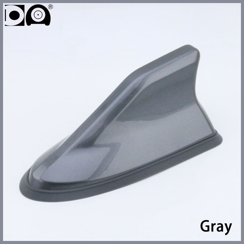 Renault Megane Waterproof shark antenna Strong radio signal Piano painting Abs plastic: Gray