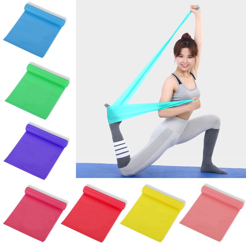 Yoga Pilates Resistance Band Stretching Pull Up Elastic Loop Strength Training
