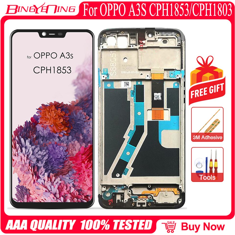 New original 1853 display screen touch digitizer assembly for 1803  a3s  a3s replacement
