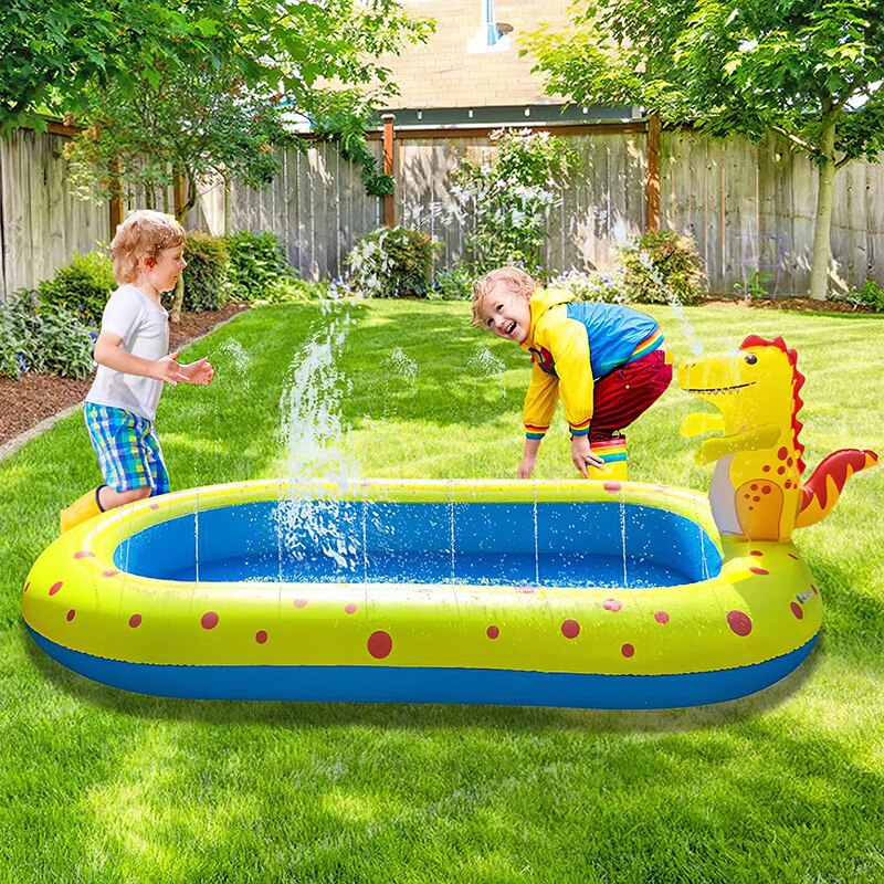 Kinderen Opblaasbaar Zwembad Glijbaan Dikker Water Jet Zwembad Oceaan Bal Zwembad Baby Peuterbad Outdoor Zwembad