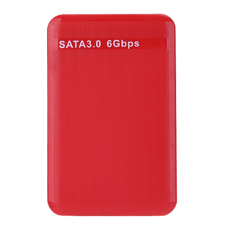HDD Case Portable Tool Free 2.5 Inch External Hard Drive Enclosure USB 3.0 to SATA III 6Gb 2.5&quot; Laptop HDD SSD Case Support UASP: USB 3.0 Red