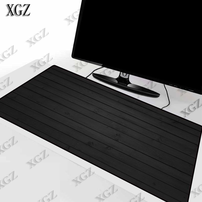 XGZ Abstract Background Black Texture Large Gaming Mouse Pad PC Computer Gamer Mousepad Desk Mat Locki Edge for CS GO LOL Dota