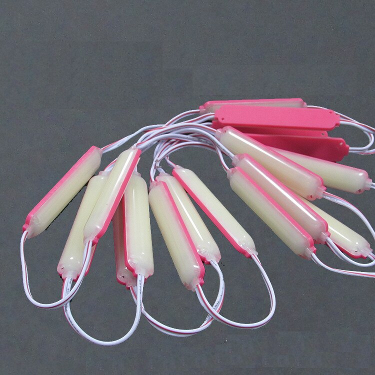 100pcs 2.4w 76x17mm waterproof LED COB Module Moto Truck Commercial Lightbox Backlight Letter Sign LOGO Module light 160 degree