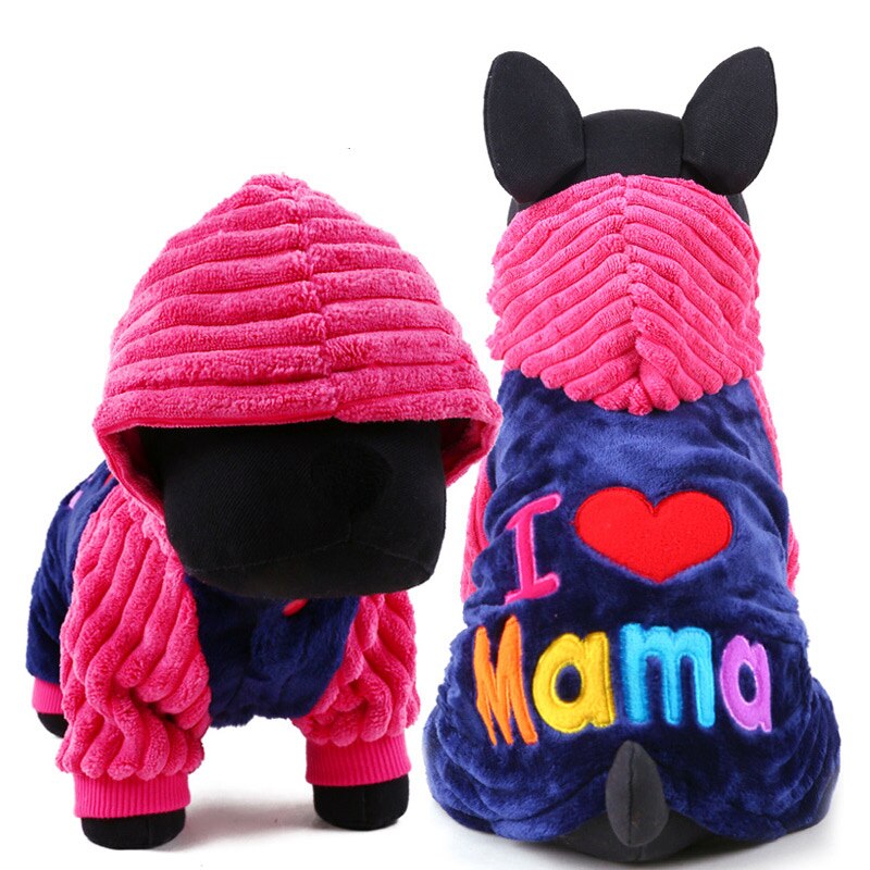 Petcircle I love papa and mama winter Pet Dog Clothes Clothing For Pet Small Large Dog Coat Winter Clothes Jackets