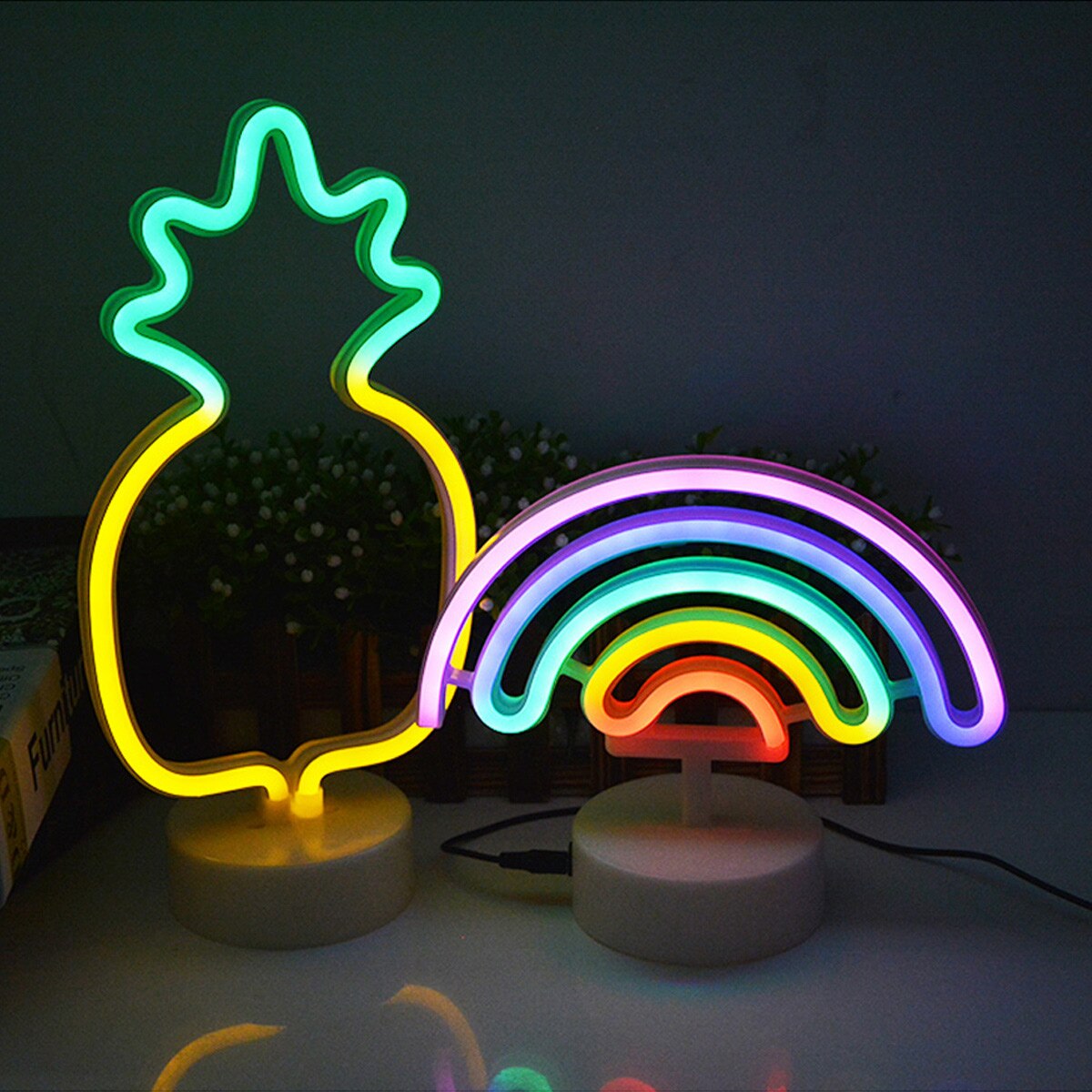 Neon Led Verlichting Teken Nachtlampje Art Decoratieve Verlichting Kinderen Home Decor Voor Woonkamer Slaapkamer Kleurrijke Lamp