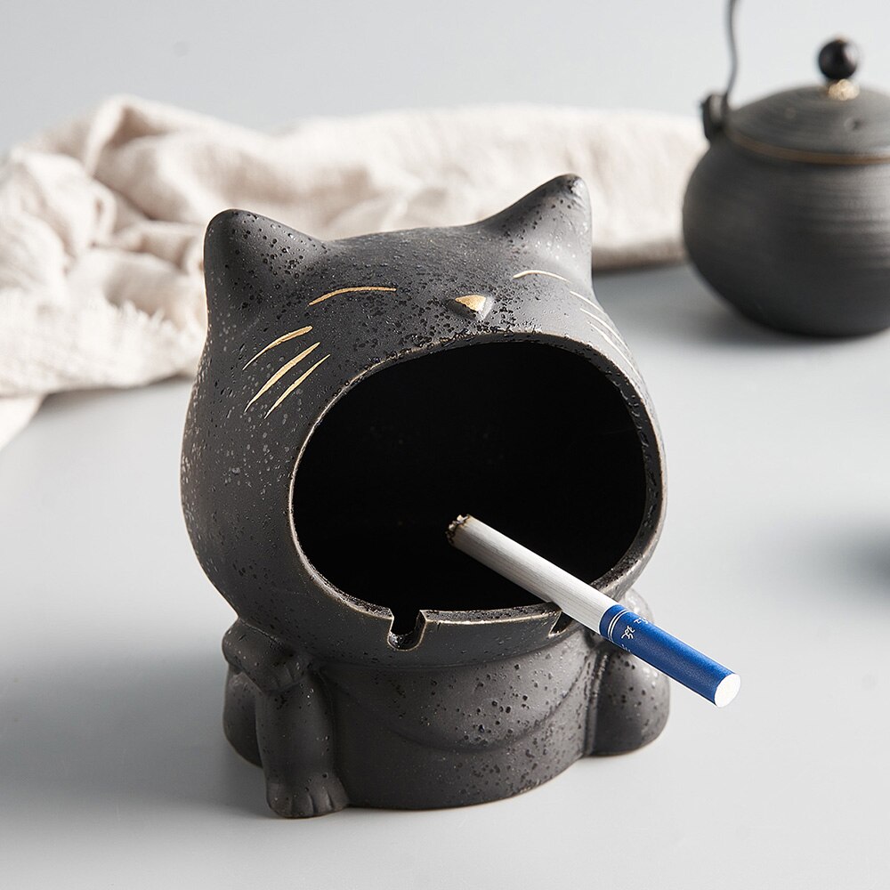 Keramische asbak diermodel knutselen moderne woonaccessoires draagbare asbak voor vriendje grappige asbak