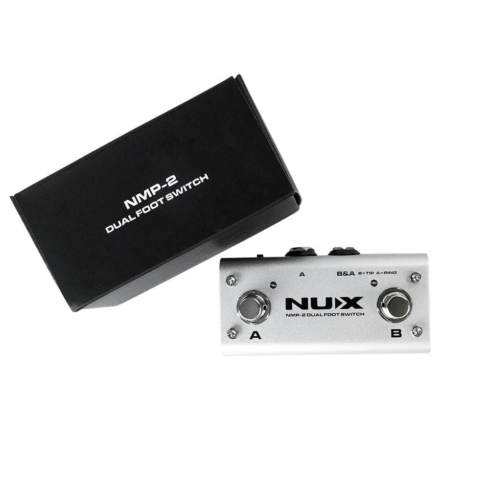 NUX NMP-2 Metalen Dual Voetschakelaar Gitaar Luidspreker Controle Pedaal MIGHTY Speaker voor Guitarra Remote Effecten Pedaal Toetsenbord Modules