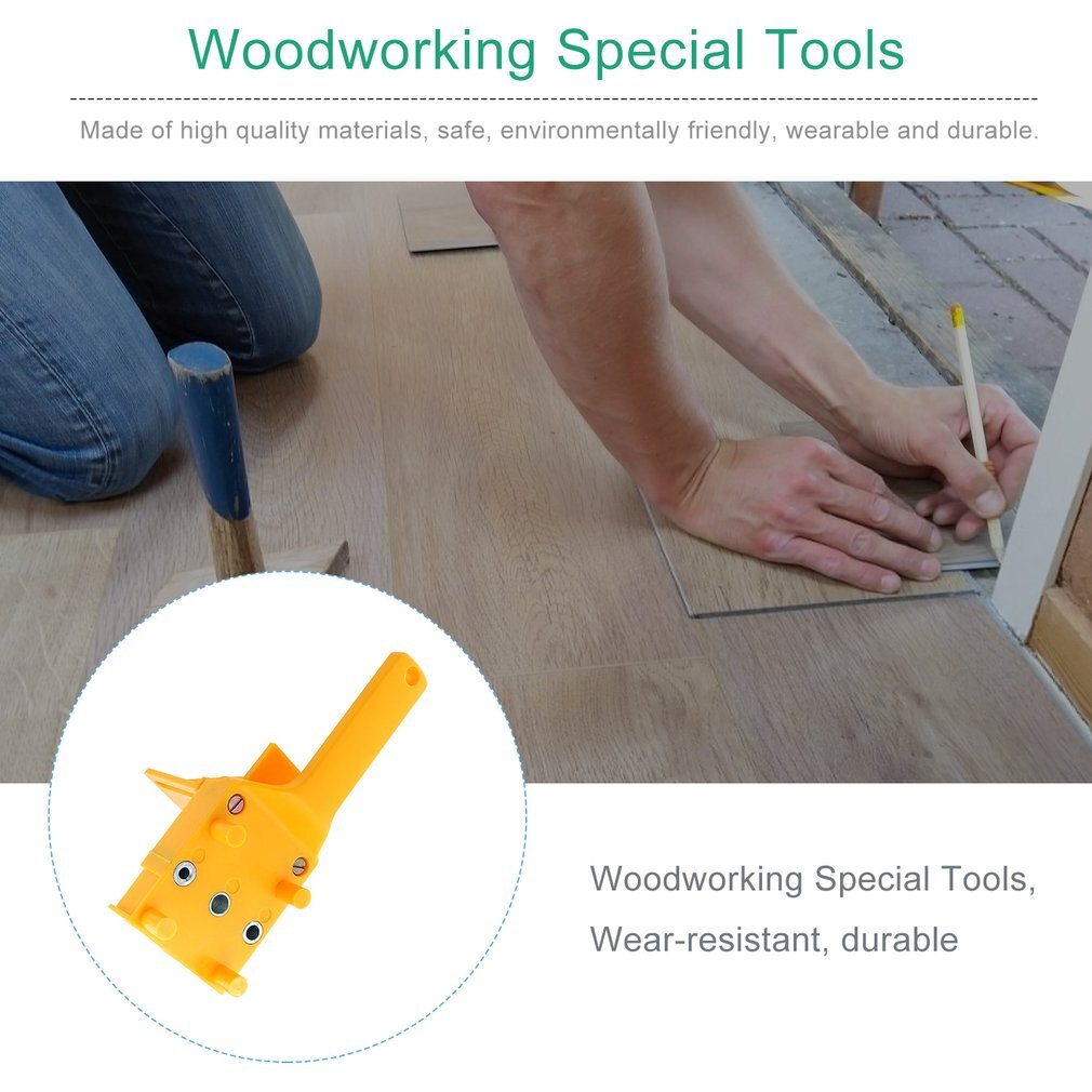 Taladro de madera con agujero recto, localizador de guía, autocentrador perforador, sierra de pasador, Jig Set, herramientas para trabajar la madera