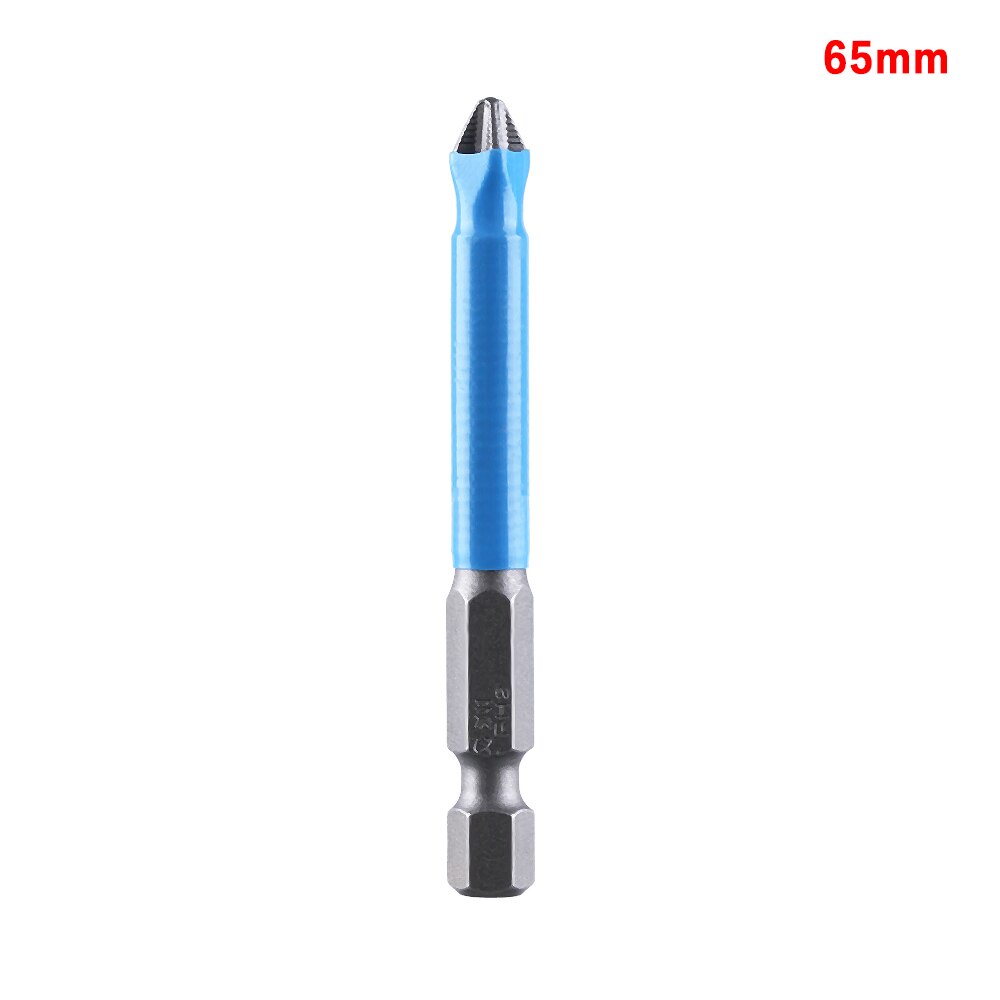 1/4 "blau Silber verhexen Schaft Magnetische Anti Unterhose Lange Erreichen Elektrische Schraubendreher-Bits PH2 Einzigen Phillips/Kreuz Kopf Energie Werkzeug: 03