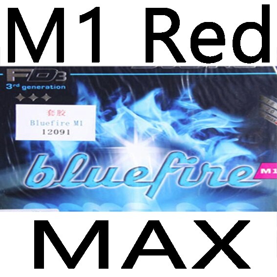 Original donic bluefire m1 m2 m3 tênis de mesa borracha raquetes de tênis de mesa esportes azul chama azul fogo: M1 red