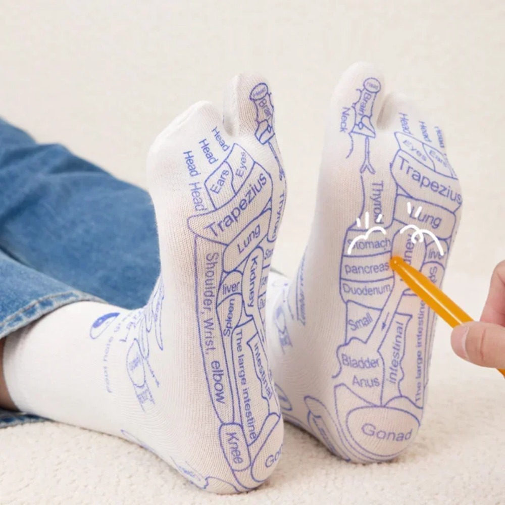 Massage Moe Verlichten Voeten Sokken Acupressuur Voet Massager Reflexologie Sokken Voet Punt Tool Fysiotherapie Sok Voetverzorging Gereedschap