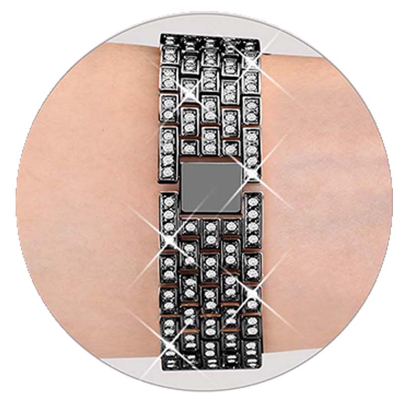 Diamanten band voor Huawei Watch GT 4 41 mm riem voor Mibro T1/GS band Garmin Venu 3S/2S Vivoactive 4S armband 18 mm metalen band