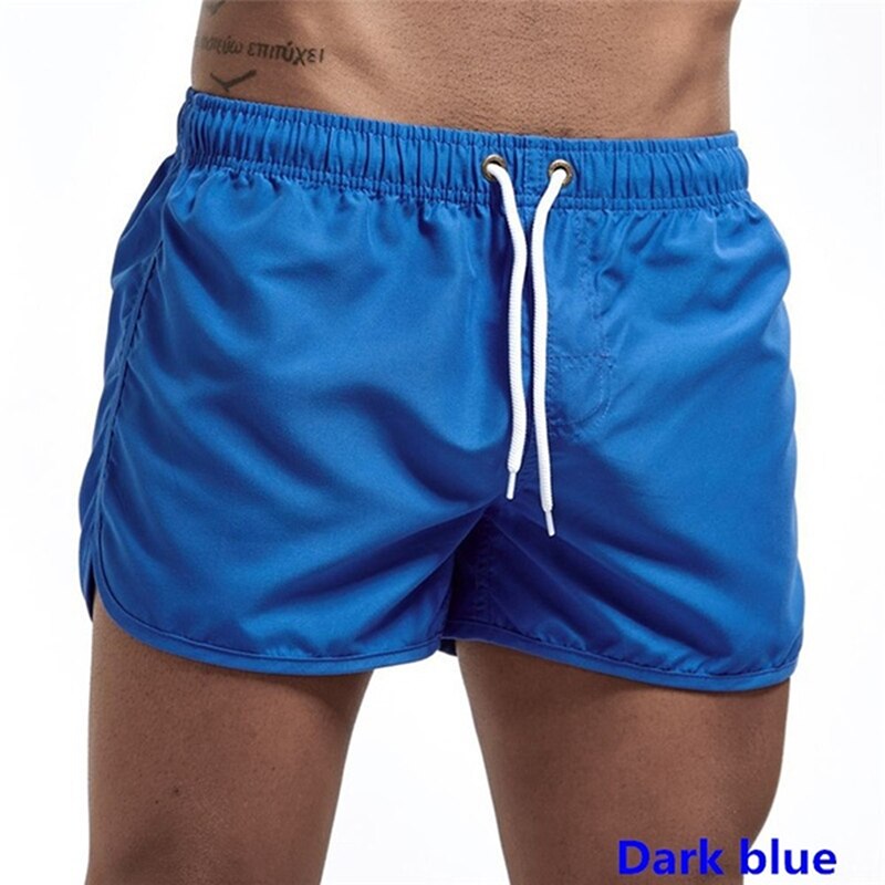 neue kurze Hose Männer Sommer Plus Größe Dünne Strand Kurze Beiläufige Sport Kurze Kleidung Spodenki Kurze Homme: Blau / L