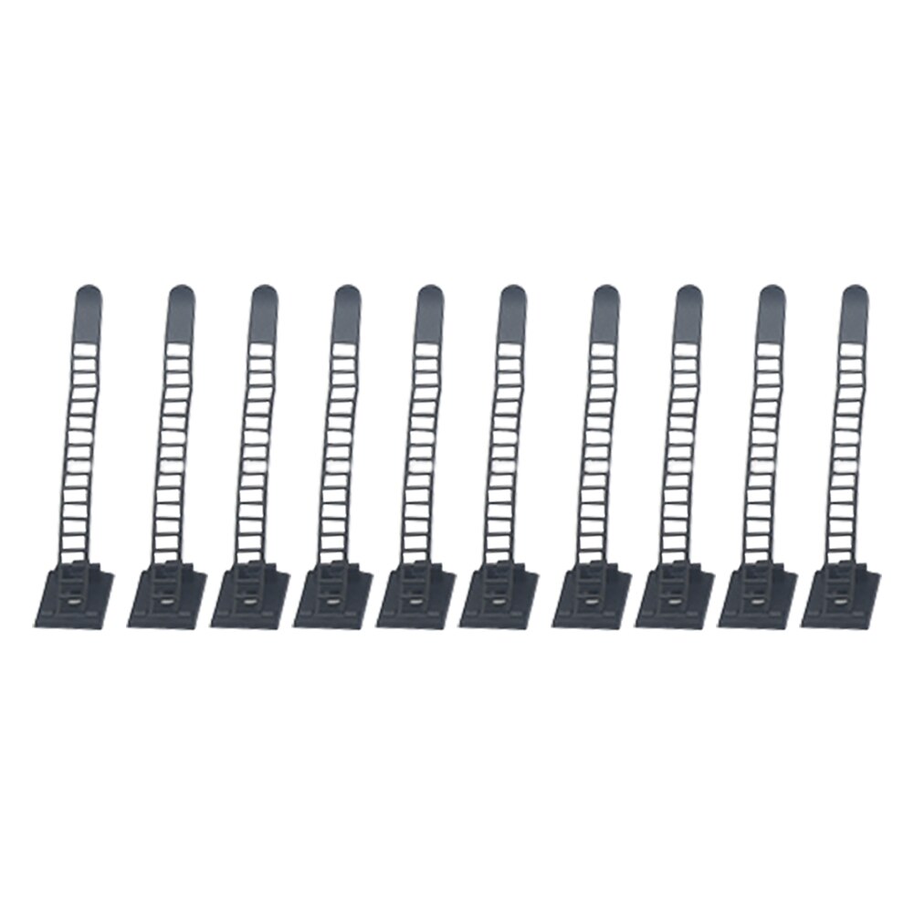 20pcs/pack Organizer Electric Cable Clip Self-adhesive Management Holder Nylon Home Wire Clamp Fixed Adjustable Mount Tie