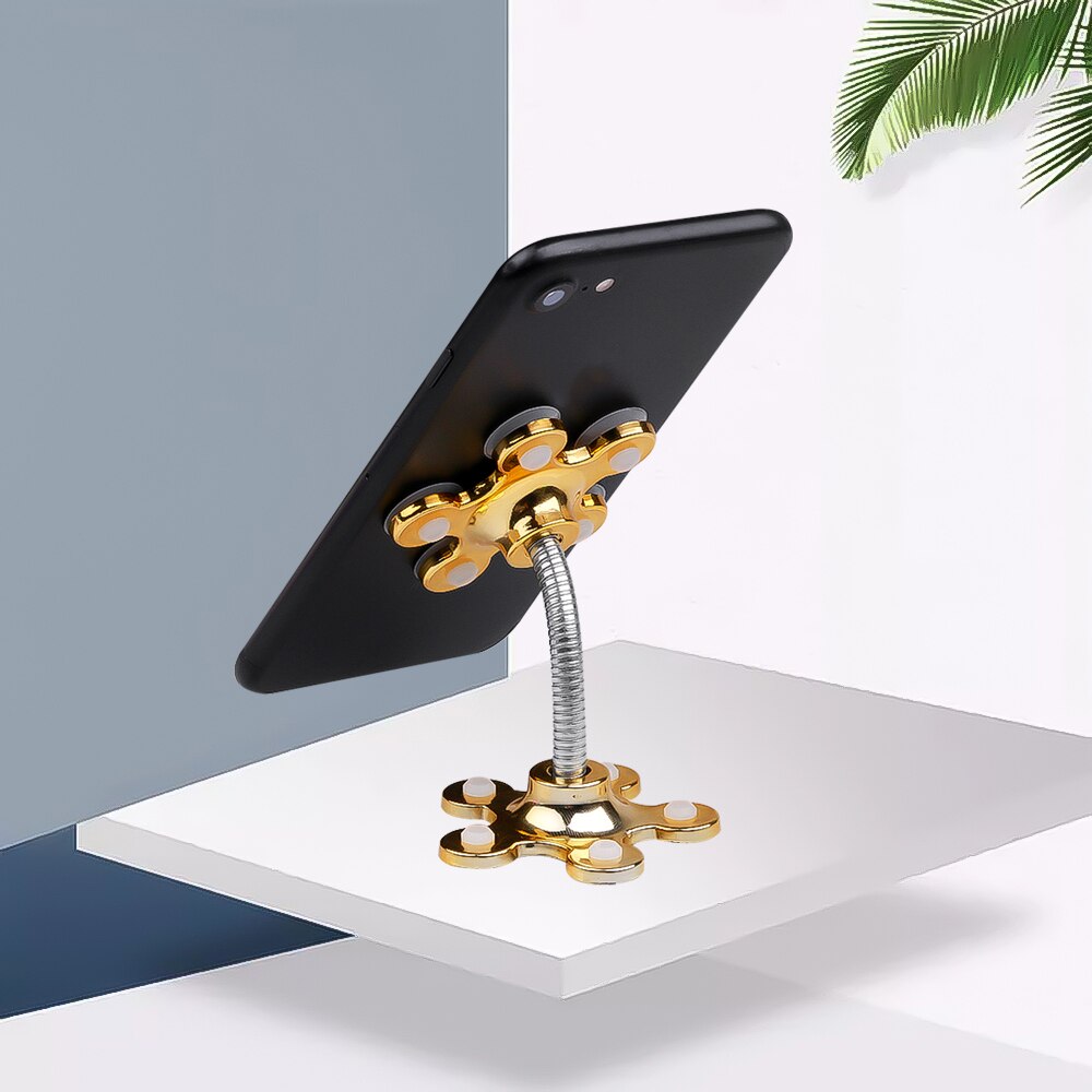 Nyeste magiske sugekop mobiltelefonholder 360 graders drejelig sugestand telefonholder bilbeslag smartphone tablets holder
