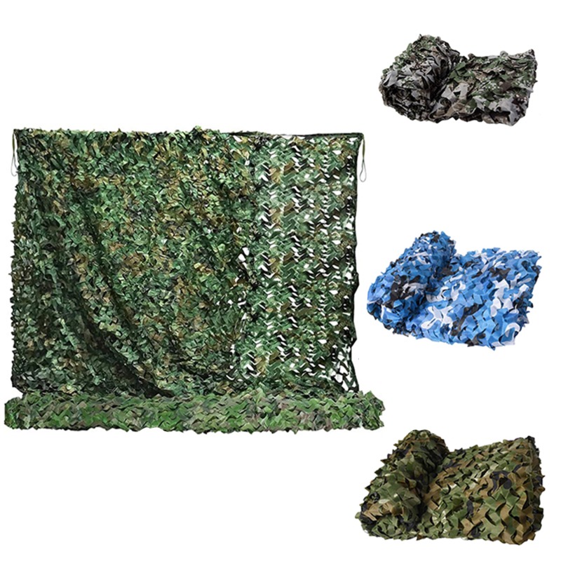 Tarnnetz Jagd Tarnnetz Autozelt Markise Schattennetz Schwarz Grün Blau Wald Tarnnetz 2X2M 2X5M 3X3m 3X5M