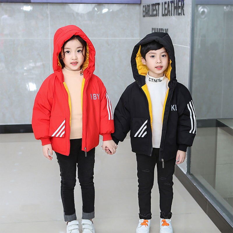 Chaqueta deportiva de algodón con relleno para niños y niñas, abrigo cálido de de invierno, 2-8 años, novedad