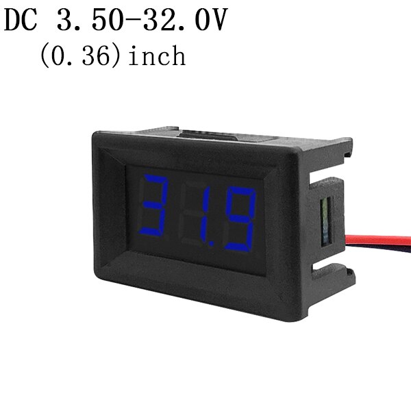 Mini Digitale Voltmeter Ampèremeter 1 Pcs Digitale Display Voltmeter DC4.5-30V Panel Current Meter Tester Led Digitale Display: 5