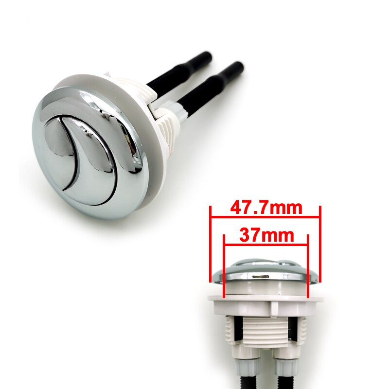 Dual Flush Toilet Tank Button Round shape Toilet Push Buttons Bathroom Accessories 58mm/48mm/38mm: 38mm B
