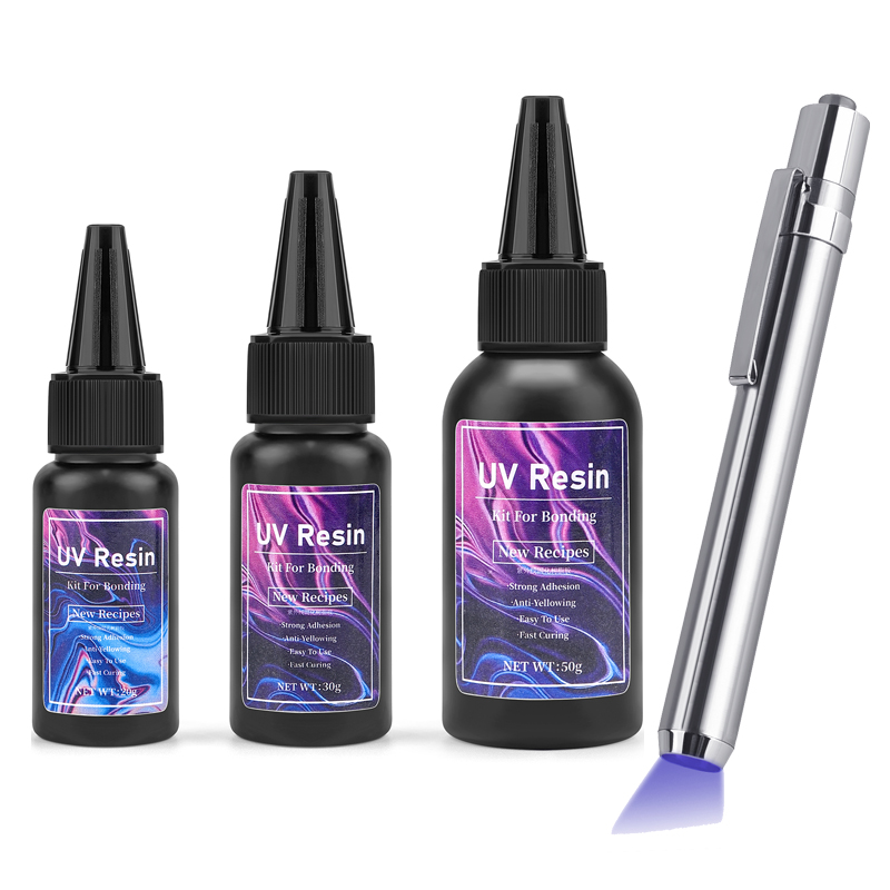 20g/30g/50g UV Epoxyhars Lijm DIY Sieraden Maken Hoge Transparantie Sneldrogend Hoge hardheid Lijm UV Lamp DIY Craft Decor