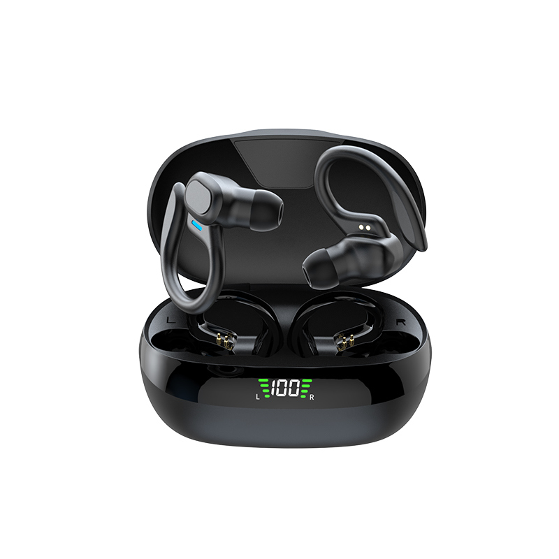 Cuffie stereo bluetooth wireless originali con gancio auricolare, auricolari sportivi impermeabili per allenamento, sport e corsa: Default Title