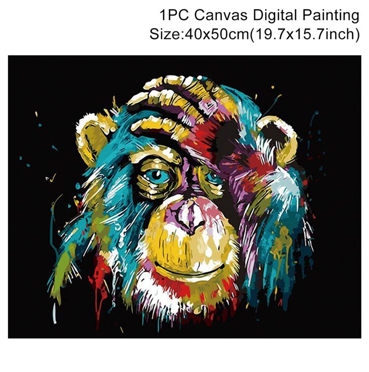 Animals Oil Painting By Numbers Adults Paints By Numbers Animals Pictures Oil Painting By Numbers Set Coloring By Numbers: style 1