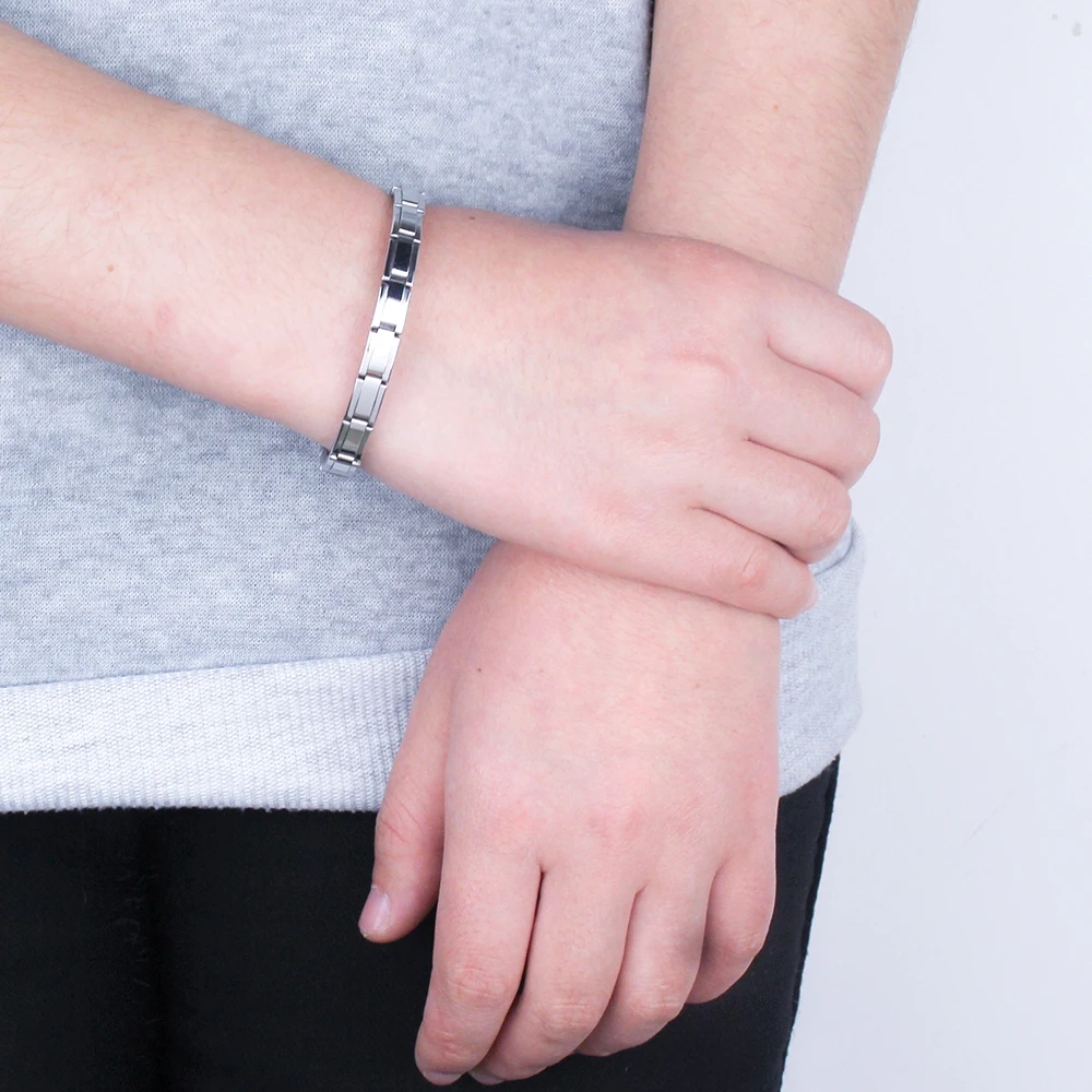 Hapiship Women Jewelry 7mm Width Color Stainless Steel Bracelet Bangle Girls Wedding G123