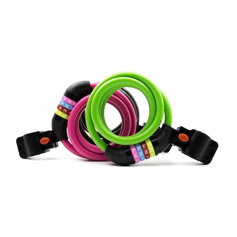 4 digital combination bike lock cable wire lock (028)