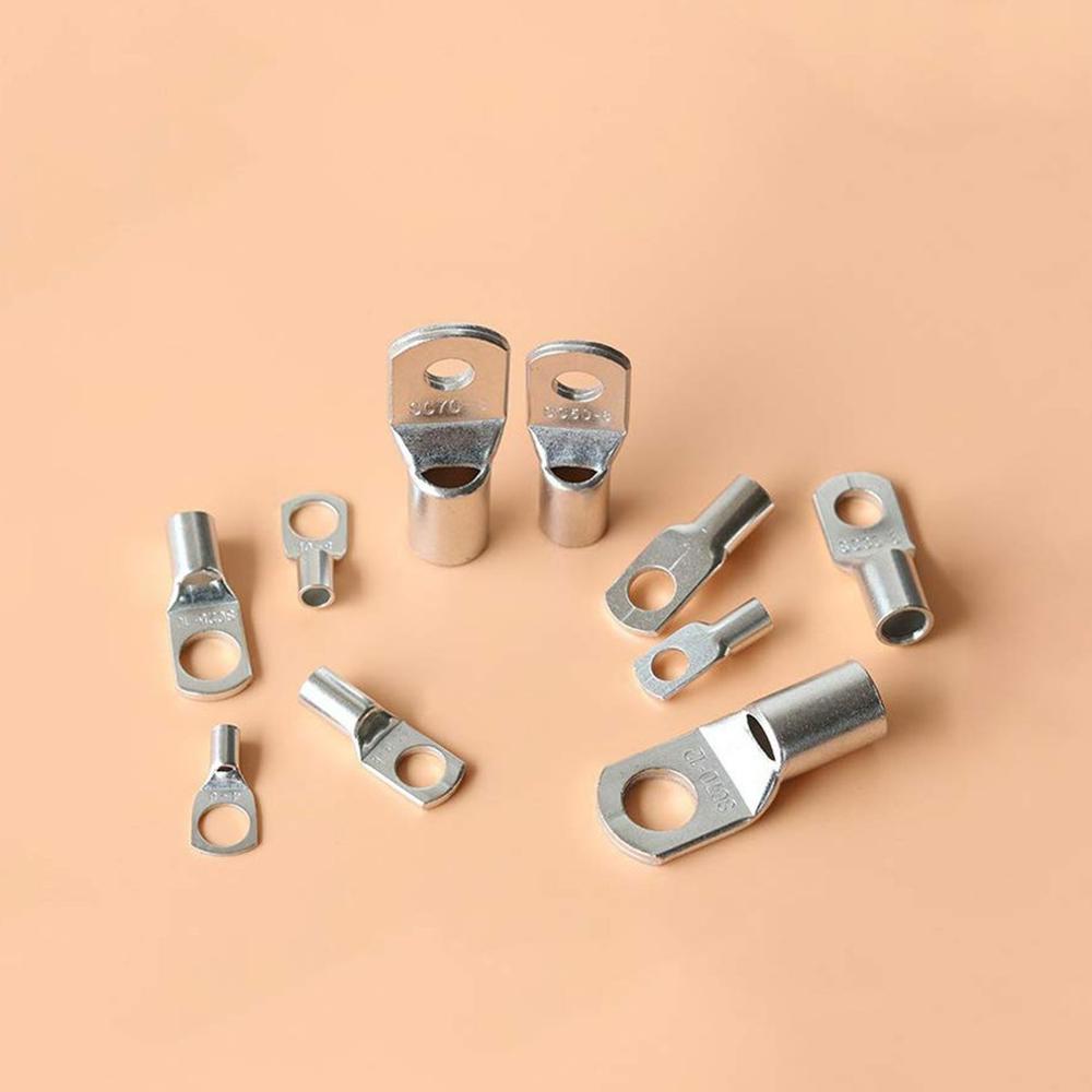 60 Pieces Of Durable Tinned Copper Bolt Hole Crimping Ring Battery Terminal Suitable For Ships And Automobiles