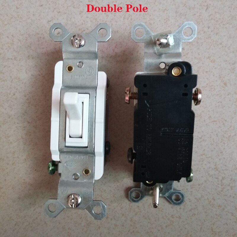 1-Bit Amerikaanse Standaard Pull-Out Schakelaar Panel 15A Amerikaanse Retro Schakelaar 120 Ul Muur Schakelaar Automobiel Schakelaar: Double Pole