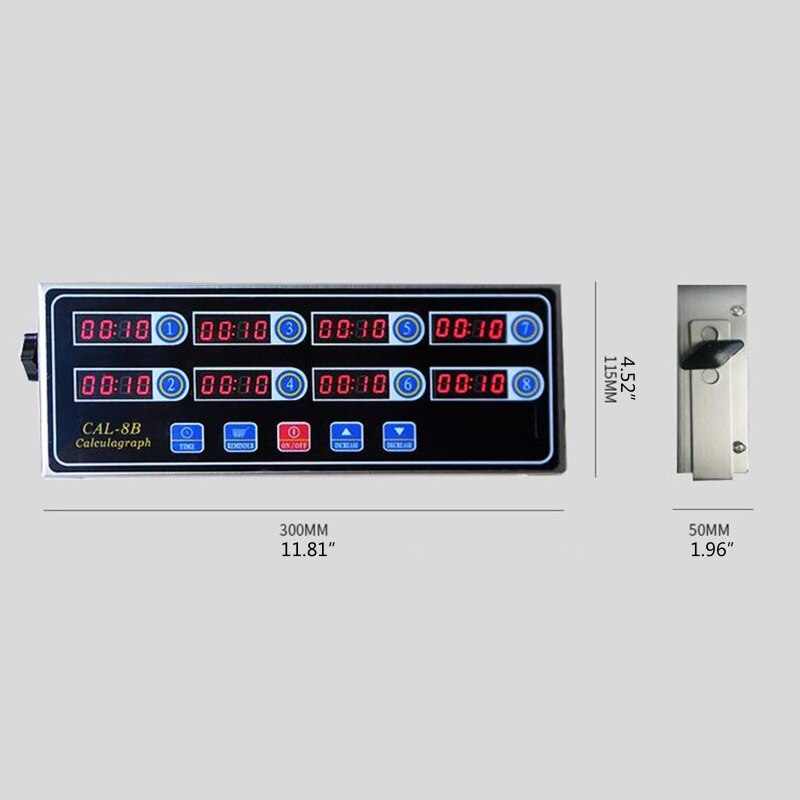 8 Channel Digital Kitchen Timer Cooking Timer Reminder Commercial Burger Bakery