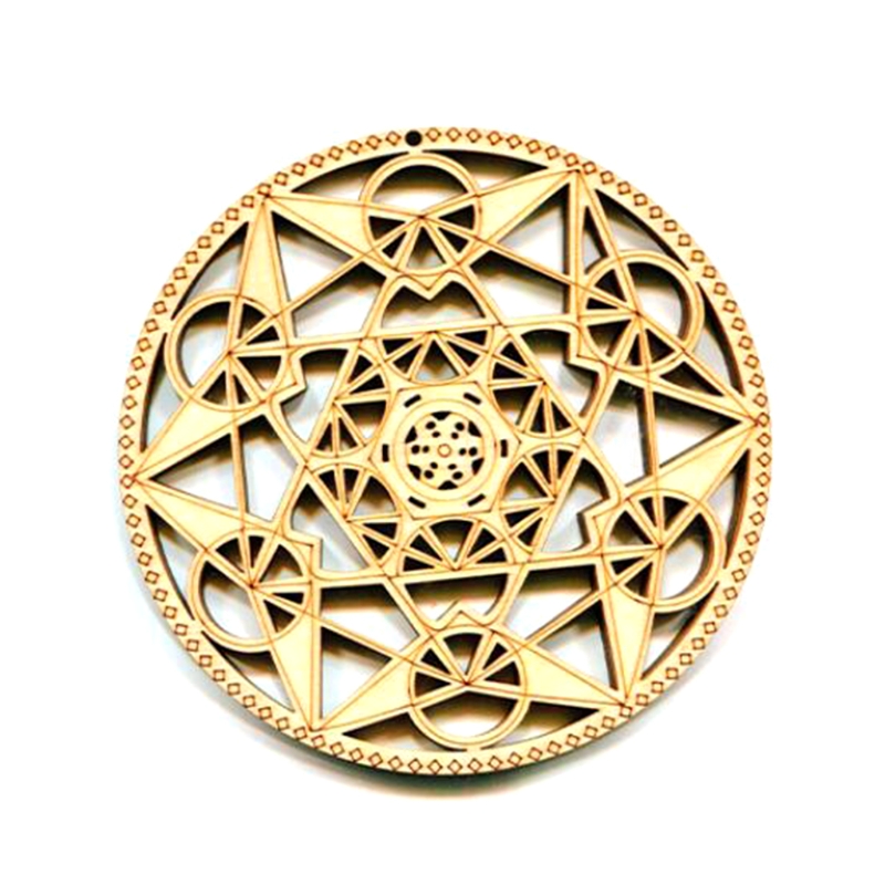 Sacred Geometry Wall Sculpture Tree of Life Symbol Meditation Chakra Wood Board