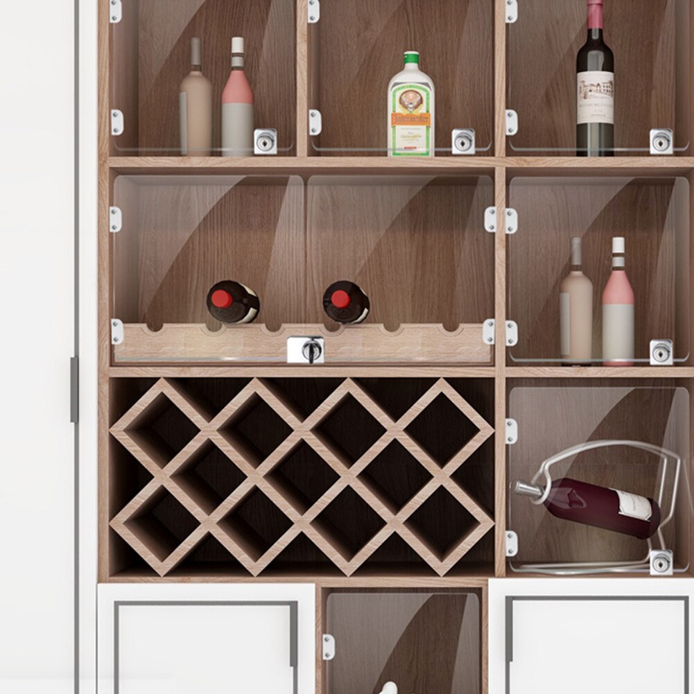 Glass Wine Cabinet Door Lock Zinc Alloy Mobile Phone Counter Lock Glass Cabinet Lock Display Showcase Glass Locks