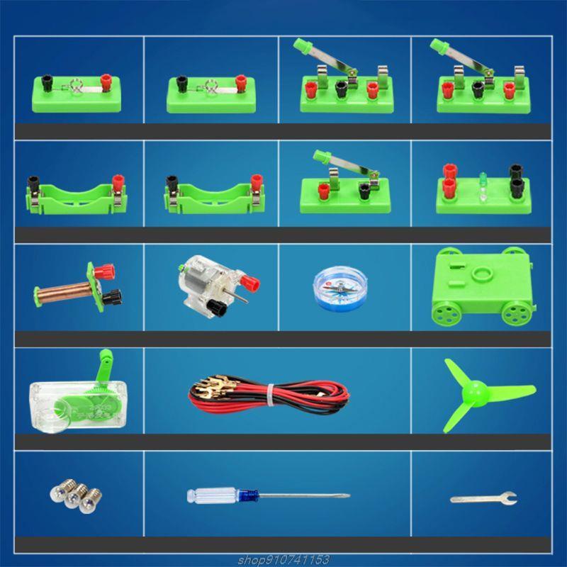 Physics Labs Circuit Learning Kit Basic Electricity Discovery Principles Kit for Science Study Parallel Parts N19 20